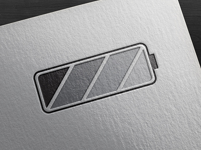 Battery geometric icon iconography logo mark