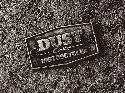 Dust Motorcycles Badge badge bobber brand cast custom logo motorcycle