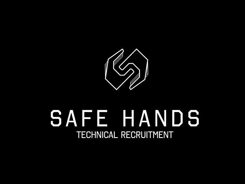 Safe Hands logo brand design logo mark recruitment safe technical