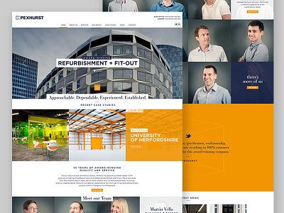 Pexhurst web design architecture design desktop digital interior website wordpress