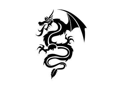 The Dragon 'Master of Mojito' brand dragon drink illustration leaf logo mint mohi tail