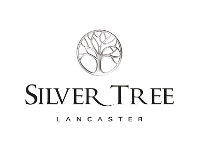 Silver Tree Jewellery logo brand chrome rendered tree of life