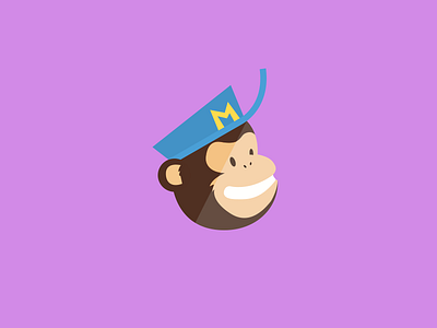 Flat Mailchimp icon cap chimp flat icon m mail mailchimp