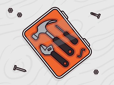 Tool kit box didier hammer ikea illustration orange is the new black tools