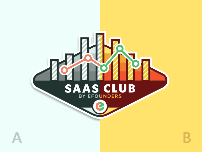 Pick your SaaS Club ab badge club data efounders gif miami newsletter pick saas stat testing