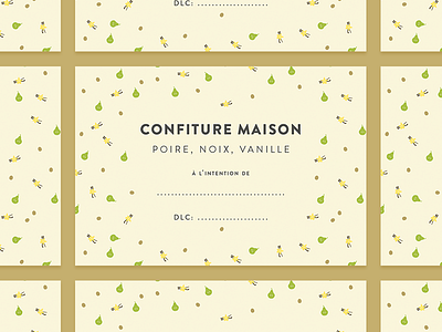 Confiture Maison Packaging confiture homemade jam maison marmelade packaging pear vanilla walnut