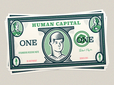 Human Capital capital cash dollar drop human is king money peon invest