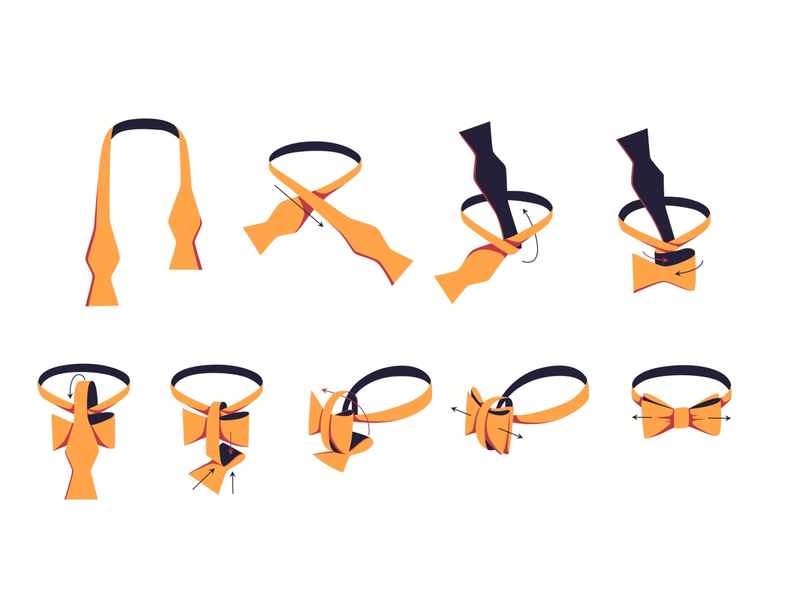 How to tie a tie adobe illustrator bowtie d2c fashion how to illustration illustrator instructions tie