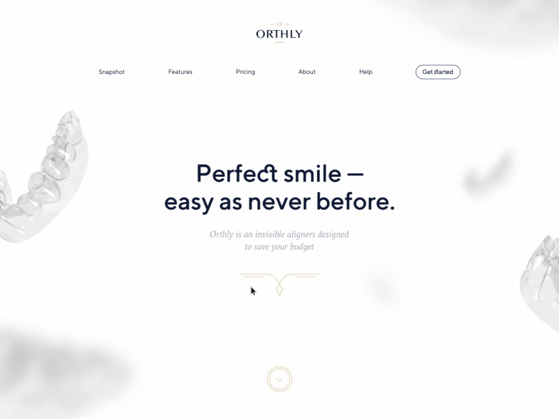 Orthly Concept after effect animation hero loading orthly parallax ui website