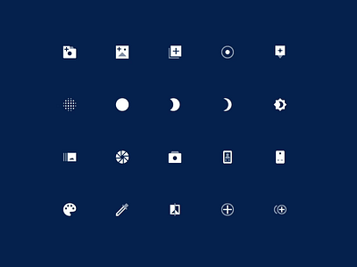 Camera Icon Set app camera camera icon custom iconography icons icons set illustrator