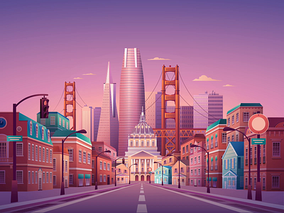 Hello, San Fransisco ae after effects animation illustration illustrator san francisco video