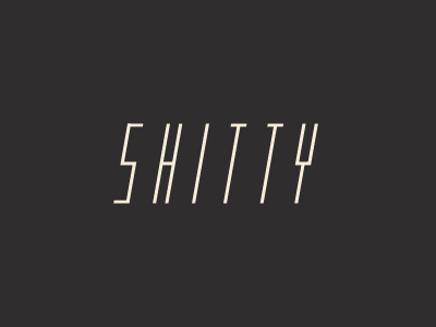 Shitty Shades identity typography wordmark