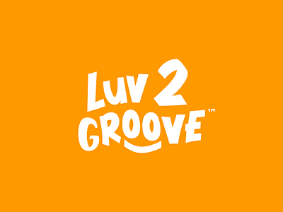 Luv 2 Groove™ Logo identity logo