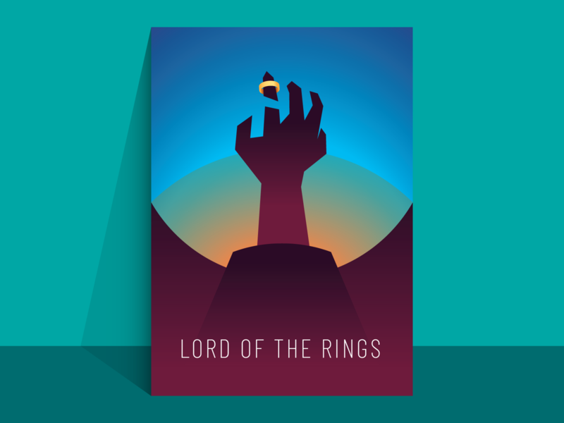 lord of the rings minimal film poster design film film poster graphic illustration lord of the rings minimal minimalist tolkien vector