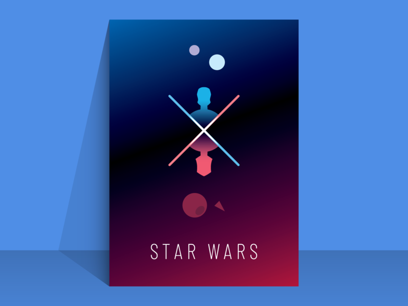 star wars minimal film poster awesome design film film poster graphic graphic design illustration minimal minimalist star wars vector