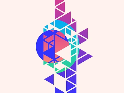 random91 polygons abstract design experiments geometric gradients graphic illustration inspiration minimal minimalist polygons random vector vector art