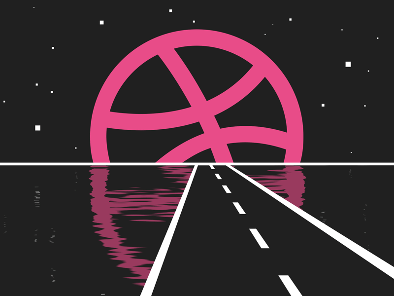 Hello Dribbble! :') debut first shot gif graphic logo planets ripples shot space stars water