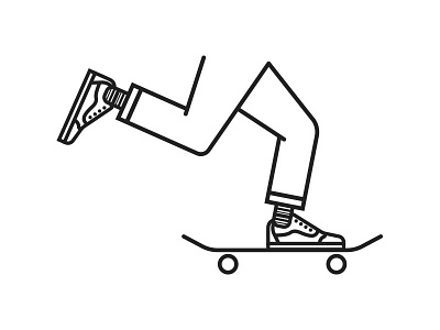 Pushing design graphic illustration lines pushing shoes simple skateboard skateboarding socks vans vector