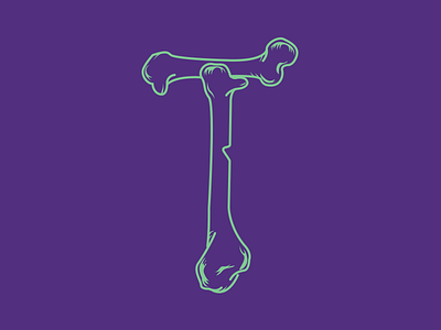 #Typehue Week 20: T bones broken colorful flat minimal simple t t bone type typehue typehue week 20: t typography