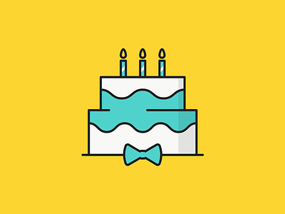 Cake Icon birthday cake candle celebrate happy icon