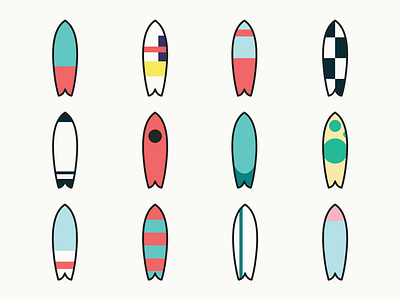 Retro Fish colors design fish flat graphic icons minimal ocean patterns retro surf surfboard