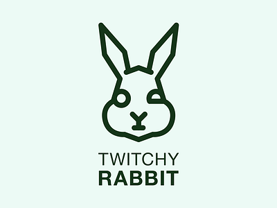 Twitchy Rabbit crazy graphic icon rabbit thirtylogos twitchy vector