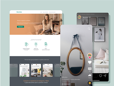 CX - Decorbox business model canvas case study customer cx decor experience journey map landing persona ui ux value proposition canvas