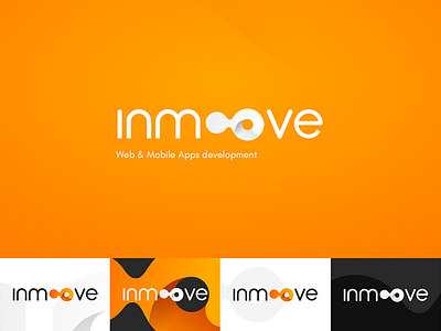 Inmoove - Logo design brand branding gradient identidad identity inmoove logo logotipo logotype marca modern logo move orange rebranding rounded