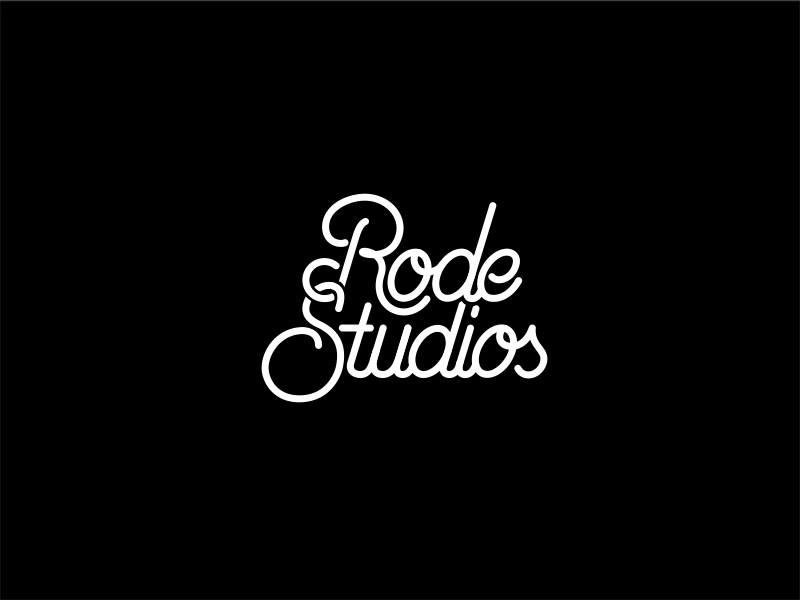 Rōde Studios Monoline Type animation hand letter logo animation mikezswim monoline lettering rode studios type animation