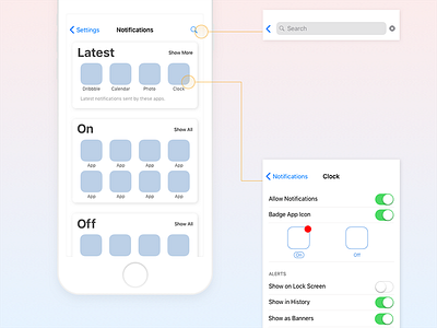 Daily UI #007 Setting daily ui dailyui ios redesign setting