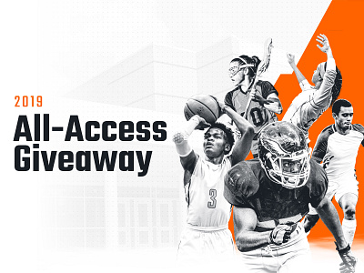 All-Access Giveaway athletes campaign design giveaway hudl marketing sports sweepstakes web