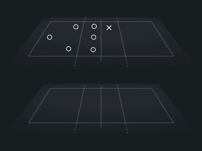 Volleyball Court Analytics Animations