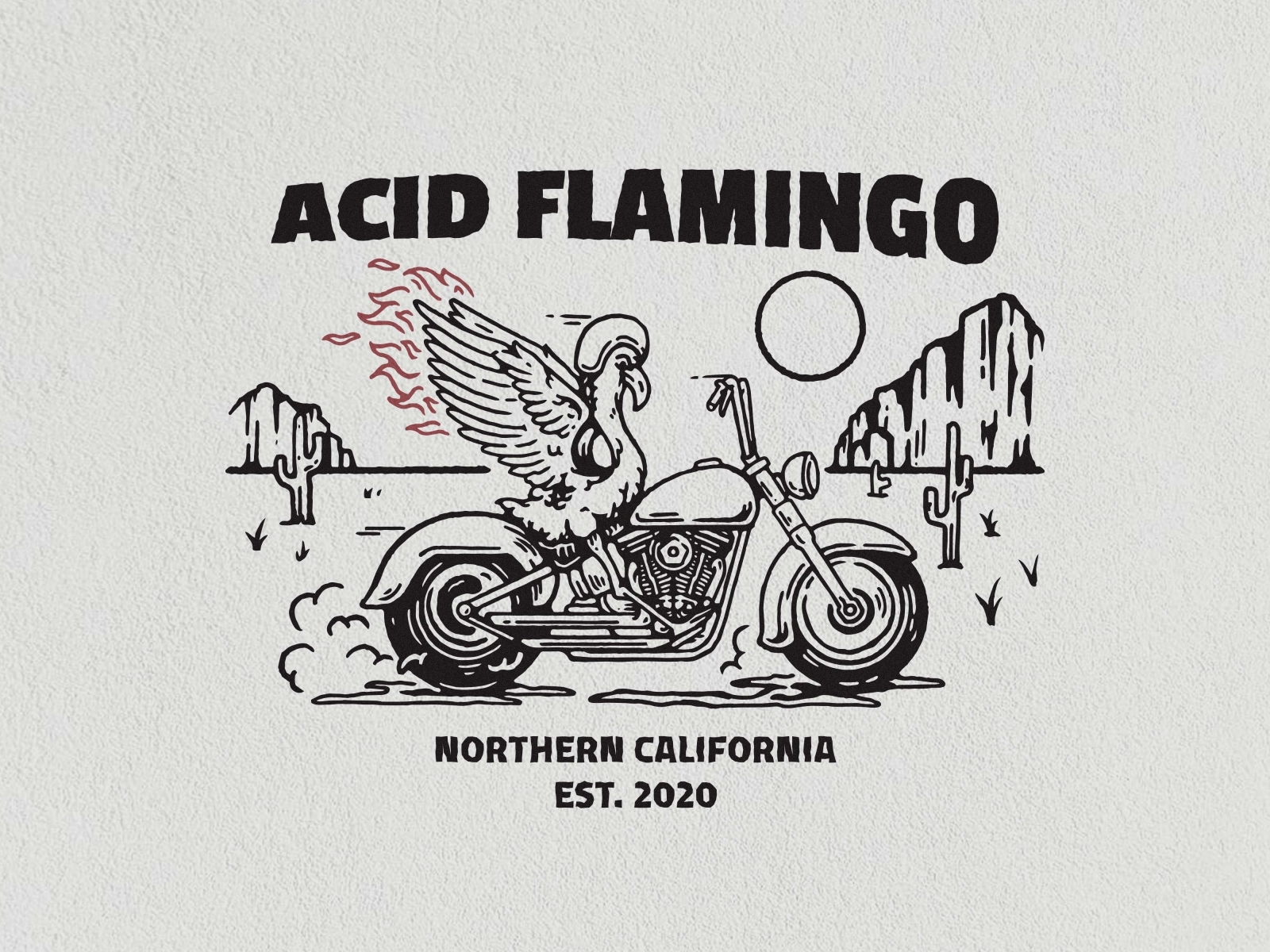 Acid Flamingo By Magg On Dribbble