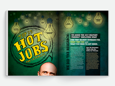 G.I. Jobs magazine spread