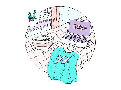 Weekend Essentials illustration stranger things weekend