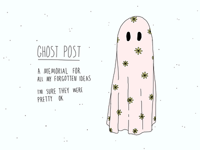 Ghost Post ghost ideas illustration pink spooky