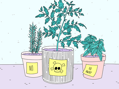 Garden Pest Protection™️ 💀 garden green illustration plants