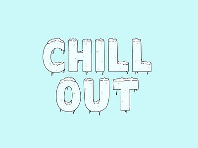 Chill Out blue chill chill out illustration