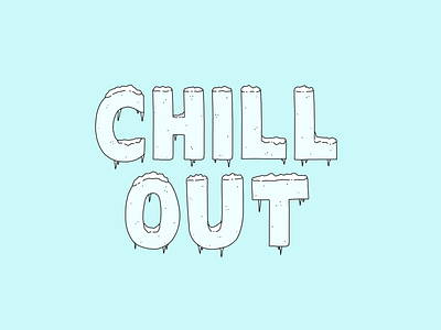 Chill Out blue chill chill out illustration