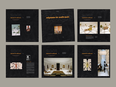 2001: A Space Odyssey 2001 black design grid kubrick layout minimal movie simple typography web website