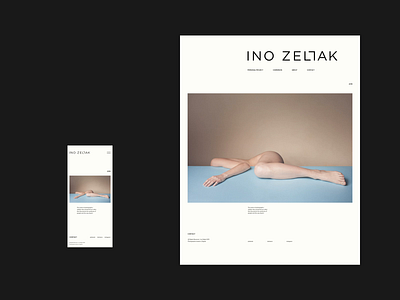 INO ZELJAK / website animation clean design grid header layout minimal photography simple typography ui web website