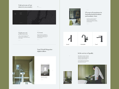 Nord / website clean design grid header layout minimal simple typography ui web website whitespace