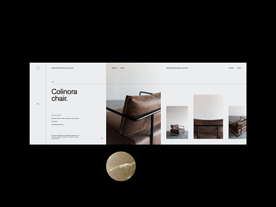 Croft House clean design furniture grid layout minimal simple typography ui web website