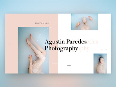 Agustin Paredes Photography clean design grid header layout minimal photography simple typography ui web website