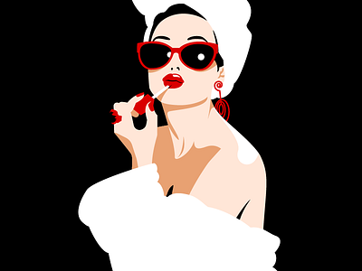 Audrey Hepburn audrey hepburn character classic cute fashion flat illustration illustrator lady minimal person vector