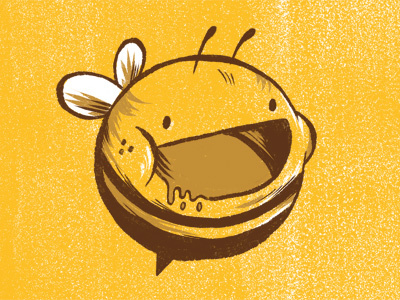 Honey Pie bee concept design honey illustration print shirt