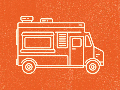 Food Truck Icon branding design food icon illustration interface truck