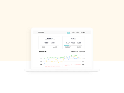 Mining pool online portal design