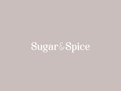 Logo Ideation for Sugar and Spice graphic design logo typography
