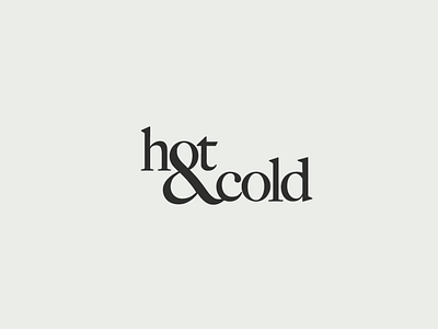 Hot & Cold Typography branding design graphic design icon lettering logo typography vector
